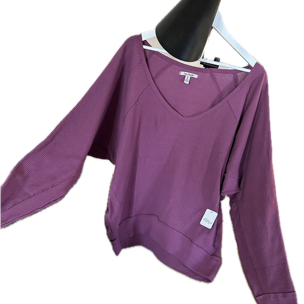 New! Free People NWT waffle top.